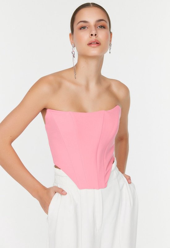 Trendyol Vrouwen Standaard mouw Off-shoulder Bustier