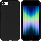 iMoshion Hoesje Geschikt voor iPhone SE (2022) / SE (2020) / 8 / 7 Hoesje Siliconen - iMoshion Color Backcover - Zwart