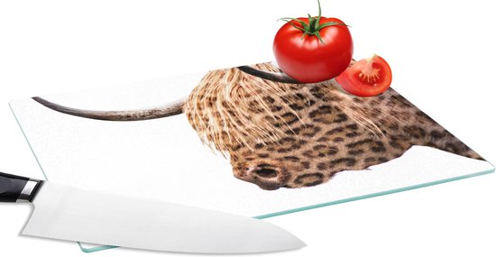 Planche à découper en Verres - 28x20 - Highlander écossais - Panthère - Wit - Planches à découper en Glas