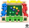 Afbeelding van het spelletje Shut The Box - 4 Spelers - Kleur - Hout - Dobbelspel - Inclusief dobbelstenen - Kansspel - Drankspel - Houten Spel - Reisspel - Rekenspel