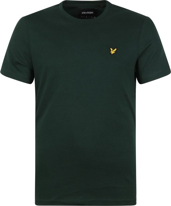 Lyle and Scott - T-shirt Donkergroen - Heren - Maat XS - Modern-fit