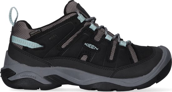 Keen Circadia Dames Wandelschoenen Black/Cloud Blue | Zwart | Leer | Maat 39 | K1026772