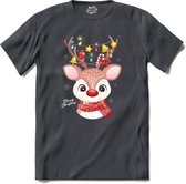 Rendier buddy - T-Shirt - Dames - Mouse Grey - Maat XXL
