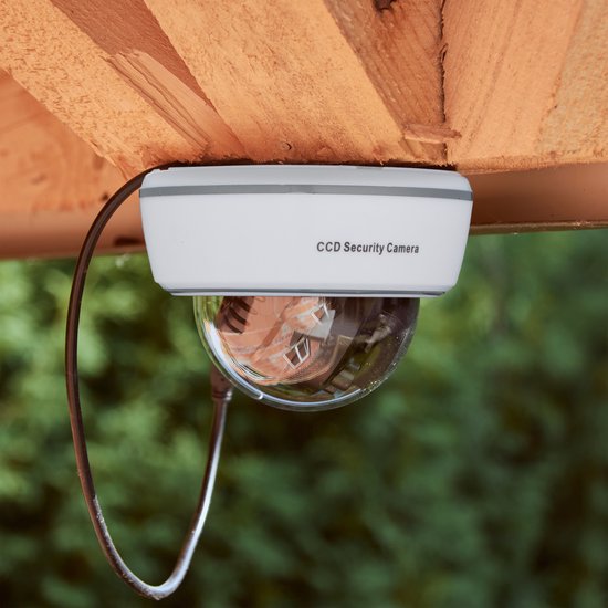 Relaxdays dummy dome camera - met knipperende led - binnen - buiten - inbrekers afschrikken van Relaxdays — afbeelding 5