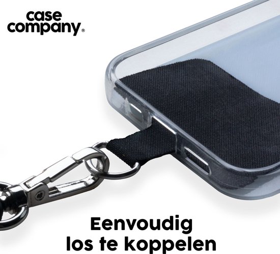 Case Company® - Coque Samsung Galaxy A13 5G avec cordon - Quantum Being - Protection de téléphone avec cordon Zwart - Protection sur tous les côtés et sur les bords de l'écran