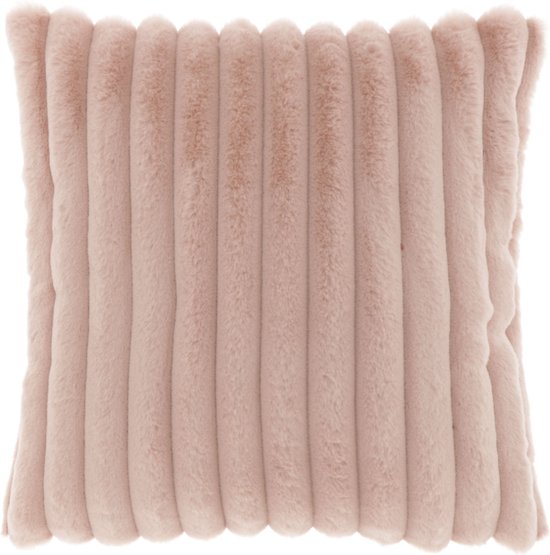 Unique Living - Sierkussen Peppe Roze - Polyester Roze - 45x45x0cm (HxBxD)