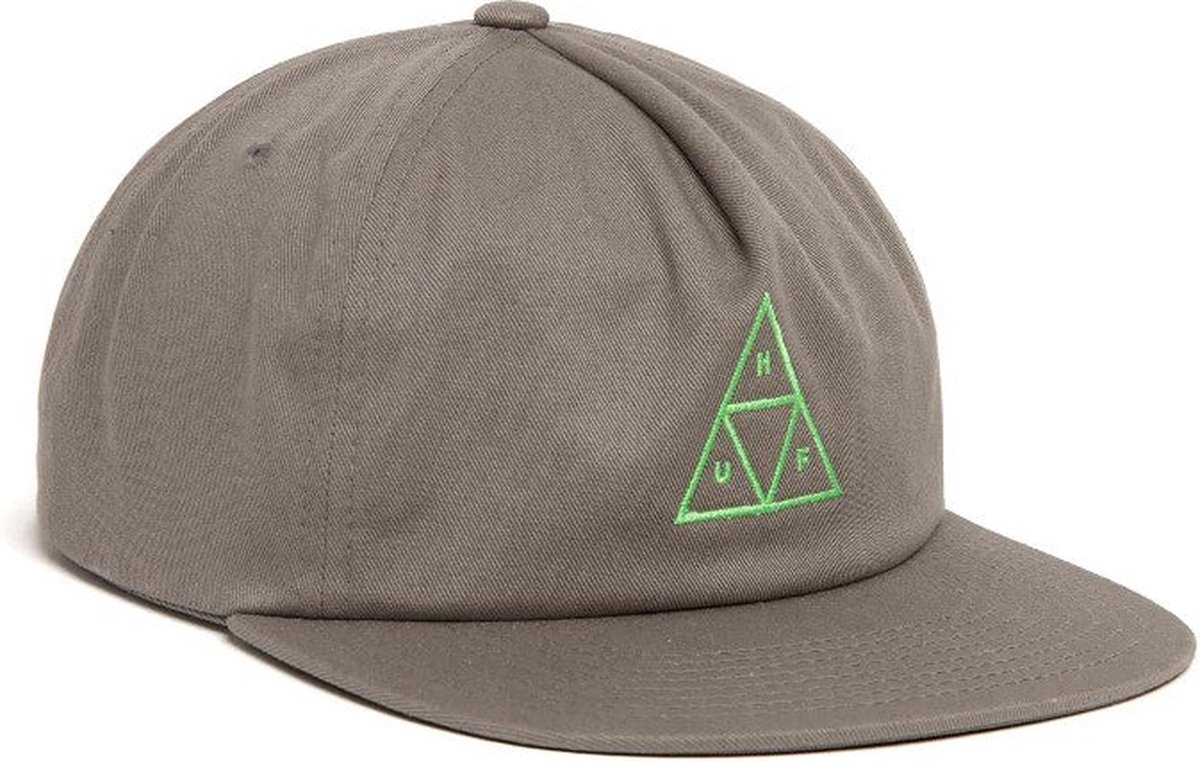 Huf Ess. Unstructured Triple Triangle Snapback Pet - Grey