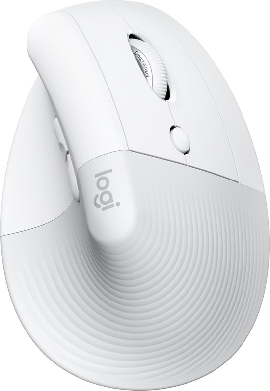 Logitech Lift voor Mac Verticale Ergonomische Muis Wit