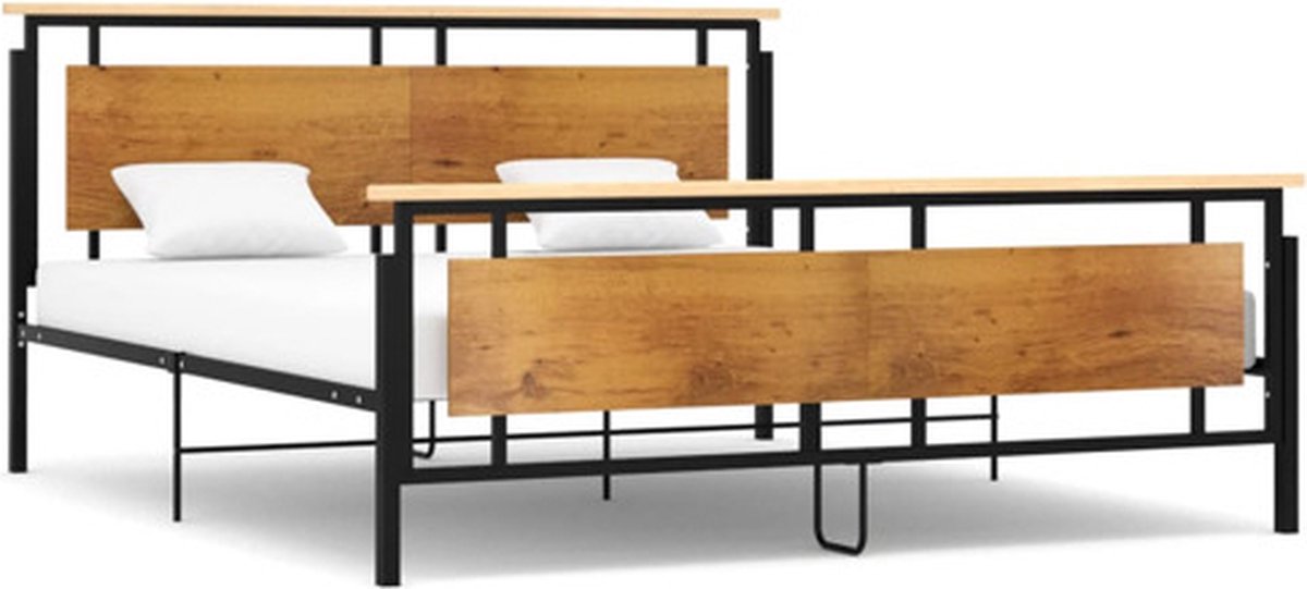 vidaXL - Bedframe - metaal - 180x200 - cm