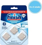 Finish Nettoyant Lave-Vaisselle - Citroen - 250 ml - 2 pièces - Forfait discount