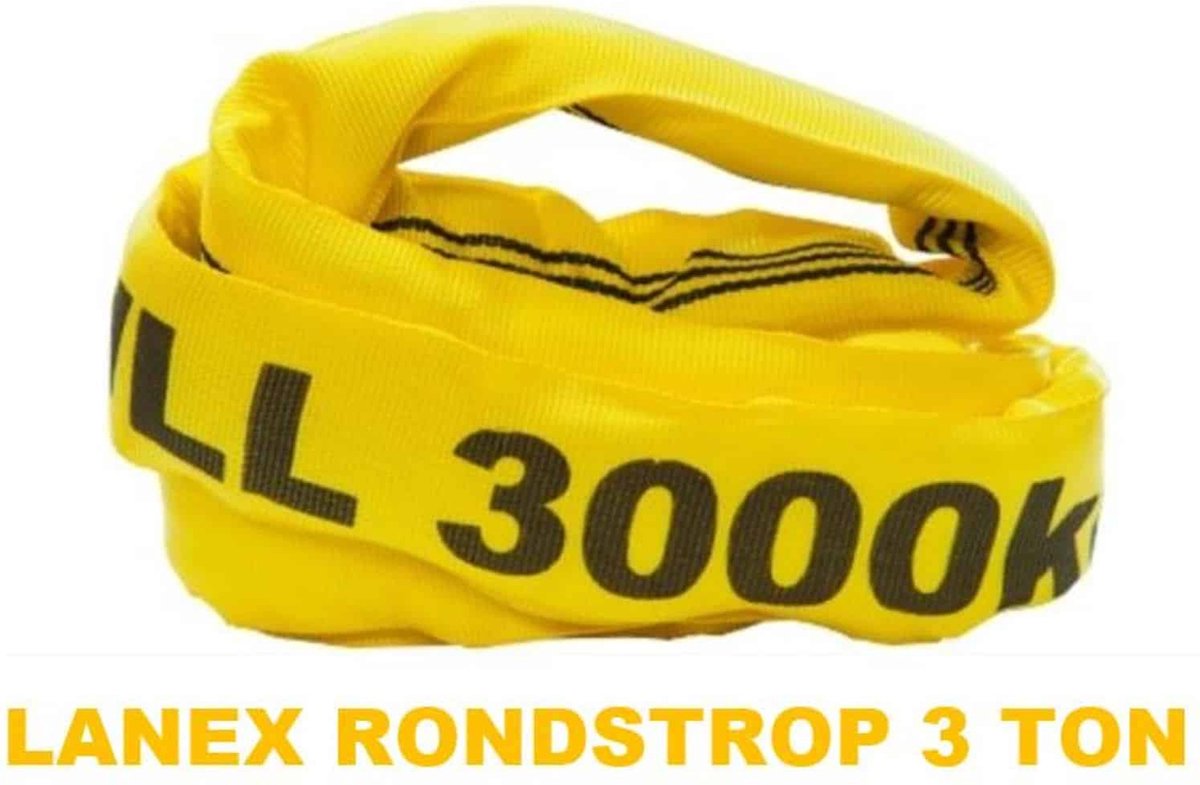 Lanex Rondstrop 3 ton - 02 meter - geel