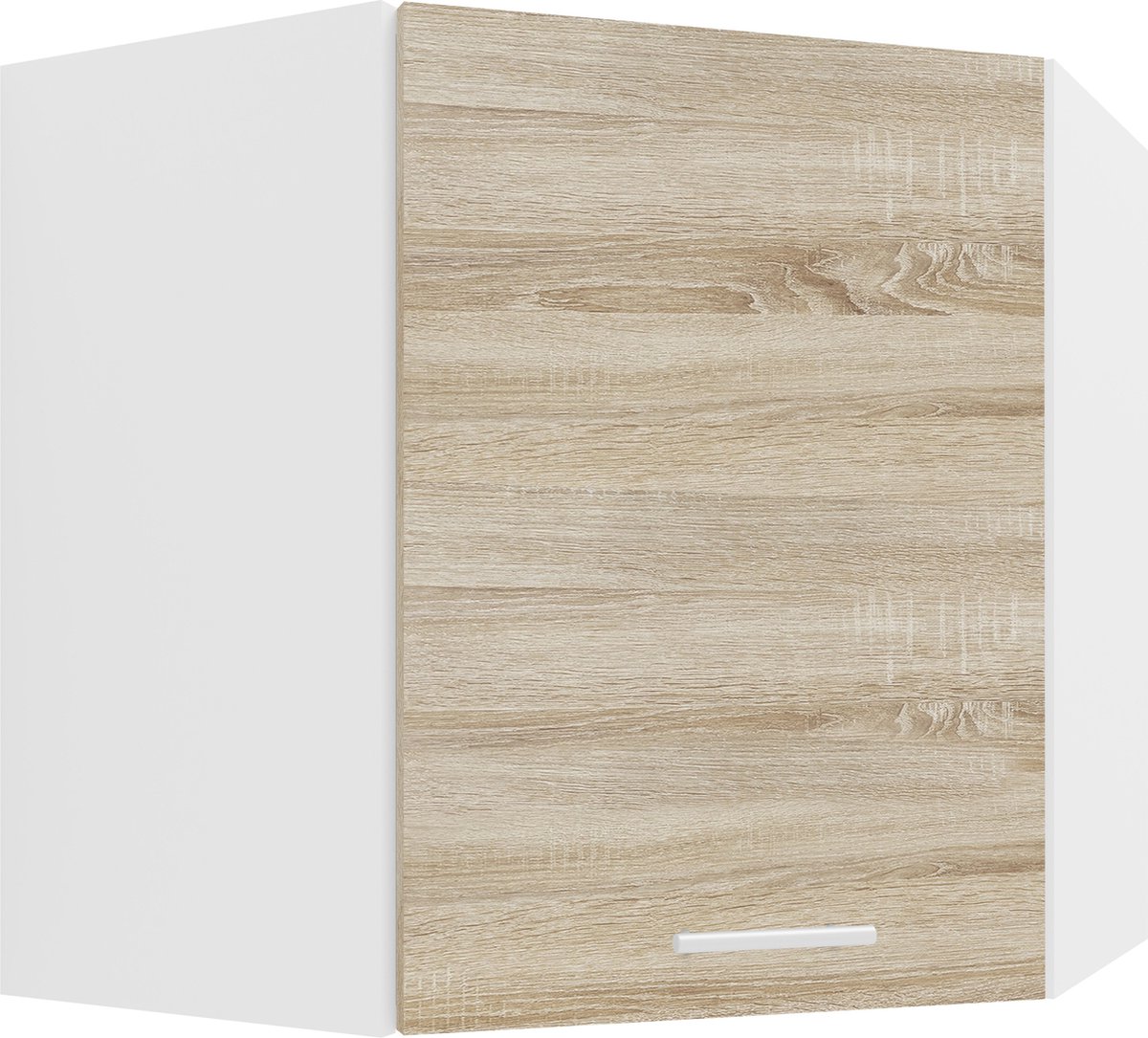 Vcm Hoekkast Keukenkast Wandkast Keuken Keukenmeubel Esilo wit / sonoma-eik