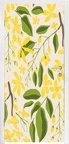 Deursticker Bloem - Geel - Patronen - 95x215 cm - Deurposter