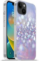 Geschikt voorApple Iphone 14 Plus - Soft case hoesje - Water - Design - Abstract - Licht - Siliconen Telefoonhoesje