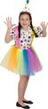 FUNIDELIA Clown Kostuum voor meisjes - Maat: 107 - 113 cm - Rood