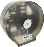PrimeMatik - Toiletpapier dispenser Zwarte industriële toiletrolhouder 268x123x273mm