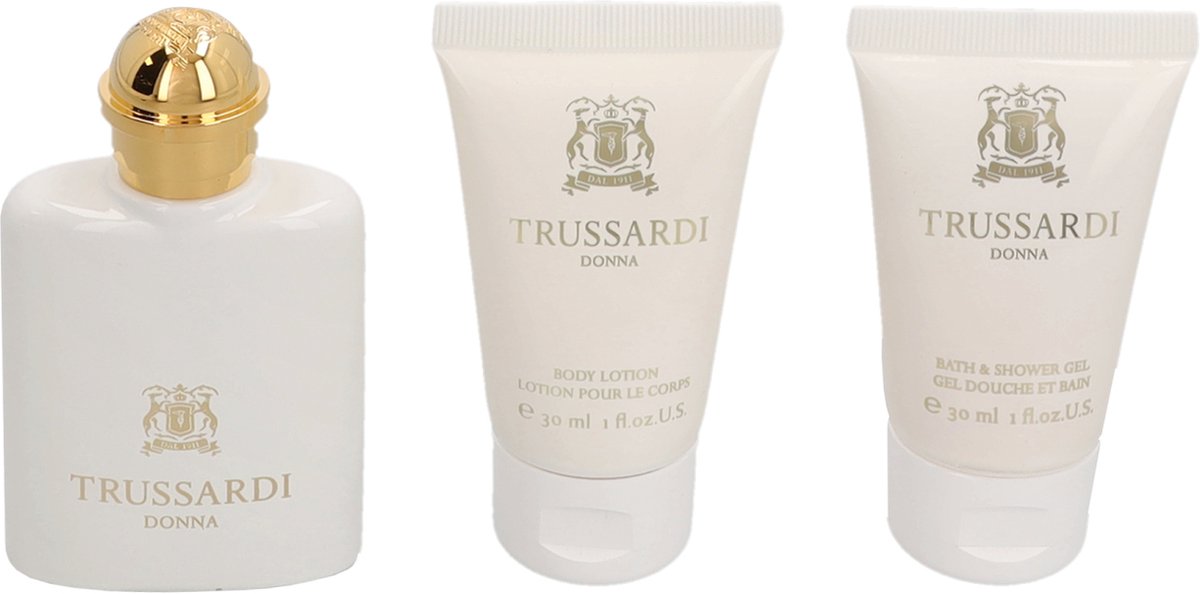 Trussardi Donna 30ml Eau de parfum & 30ml bath & showergel & 30ml body lotion