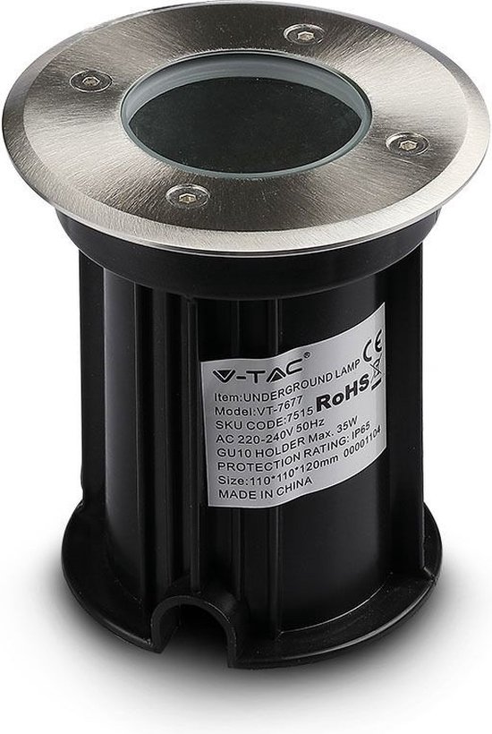 HOFTRONIC™ Grondspot RVS rond 5W 6000K IP65 waterdicht 3 jaar garantie Grondspot buiten 230V