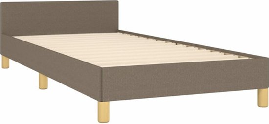 Bedframe zonder matras 80x200 cm stof zwart kopen