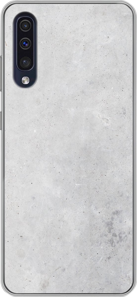 Telefoonhoesje Geschikt voor Samsung Galaxy A30s hoesje - Verwering - Beton print - Structuren - Vintage - Industrieel - Grijs - Siliconen Telefoonhoesje Telefoonhoesje