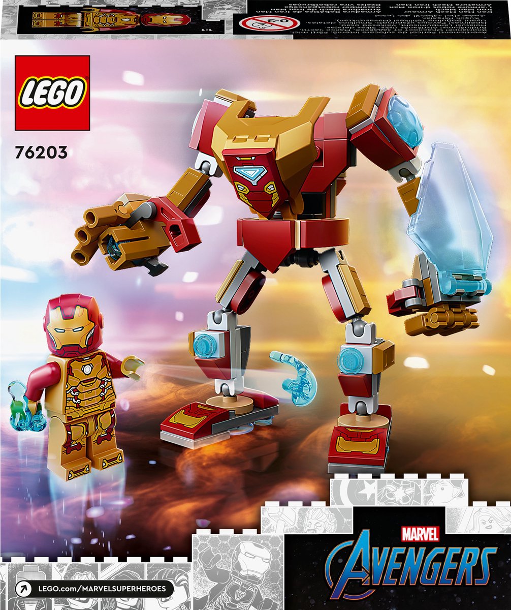 LEGO Marvel Iron Man Mechapantser - 76203 — afbeelding 14