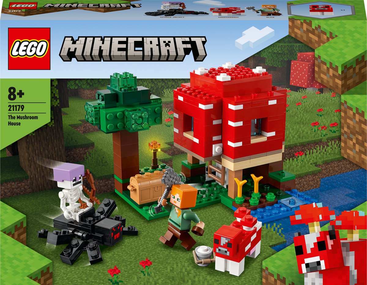 LEGO Minecraft 21179 La Maison Champignon Set pour Enfants