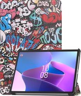 Hoes Geschikt voor Lenovo Tab P11 Pro Hoes Book Case Hoesje Trifold Cover Met Uitsparing Geschikt voor Lenovo Pen - Hoesje Geschikt voor Lenovo Tab P11 Pro Hoesje Bookcase - Graffity