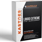 Kastoes Libido Extreme – Viagra & Kamagra Vervanger – 10 Natuurlijke Capsules / Pillen – Ashwagandha – Maca - Tribulus terrestris – Voor Mannen & Vrouwen – Halal & Vegan