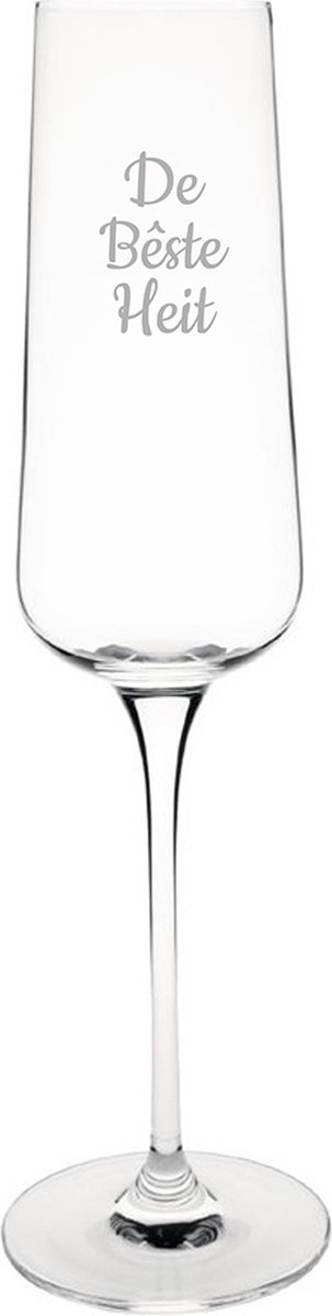 Gegraveerde Champagneglas 27cl De Bêste Heit