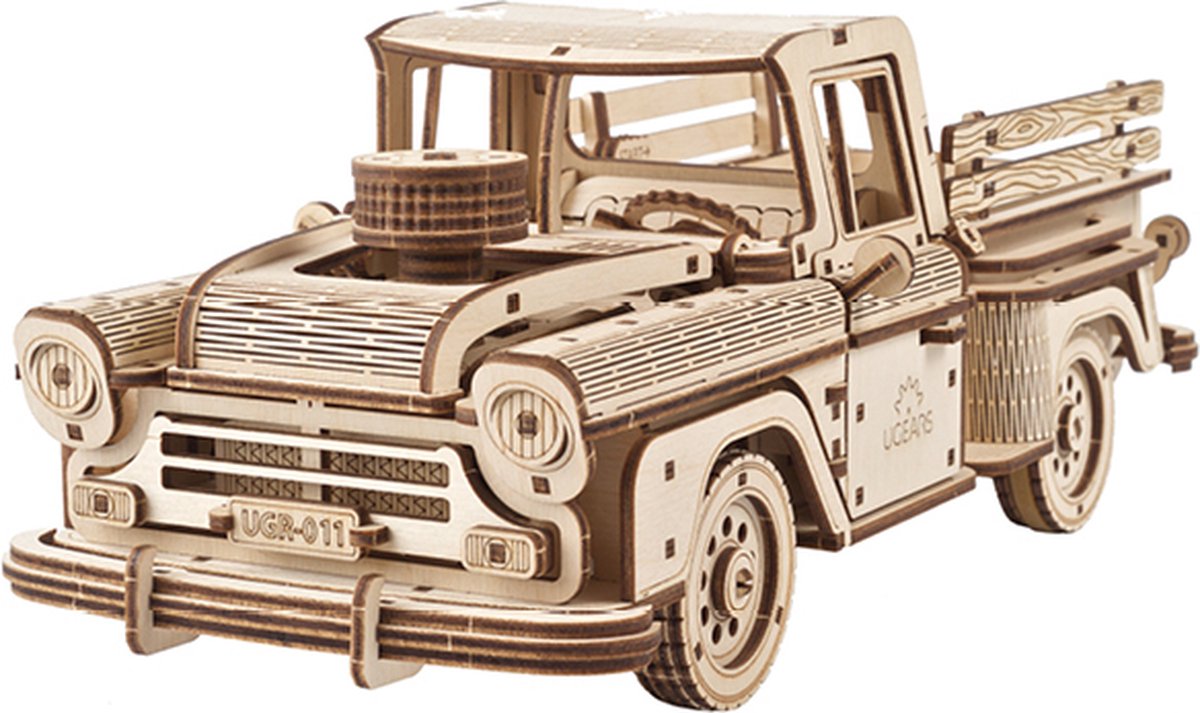 UGEARS Houten 3D Model - Pickup Lumberjack
