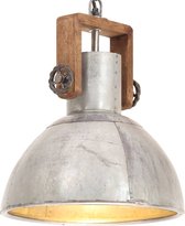 vidaXL industrielle ronde 25 W E27 30 cm argent