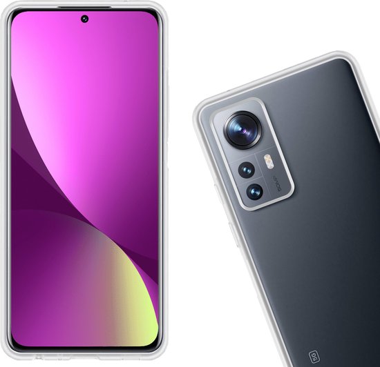 Coque Xiaomi 12X Coque Arrière en Siliconen Avec 2x Protecteur d'Ecran - Coque Xiaomi 12X Silicone - Transparente