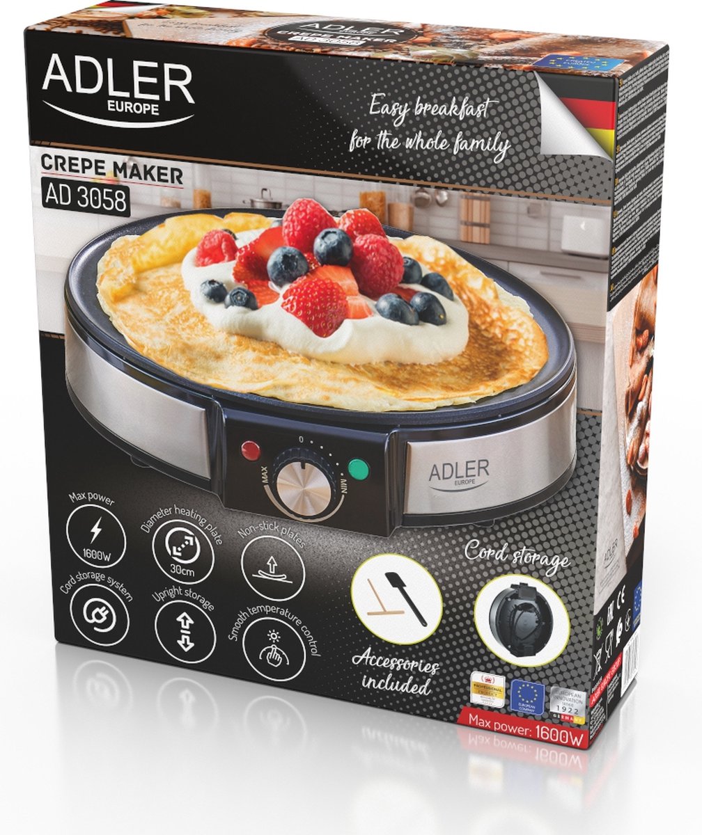 Steba CR 36 appareil à crêpes 1 crèpe(s) 1500 W Noir