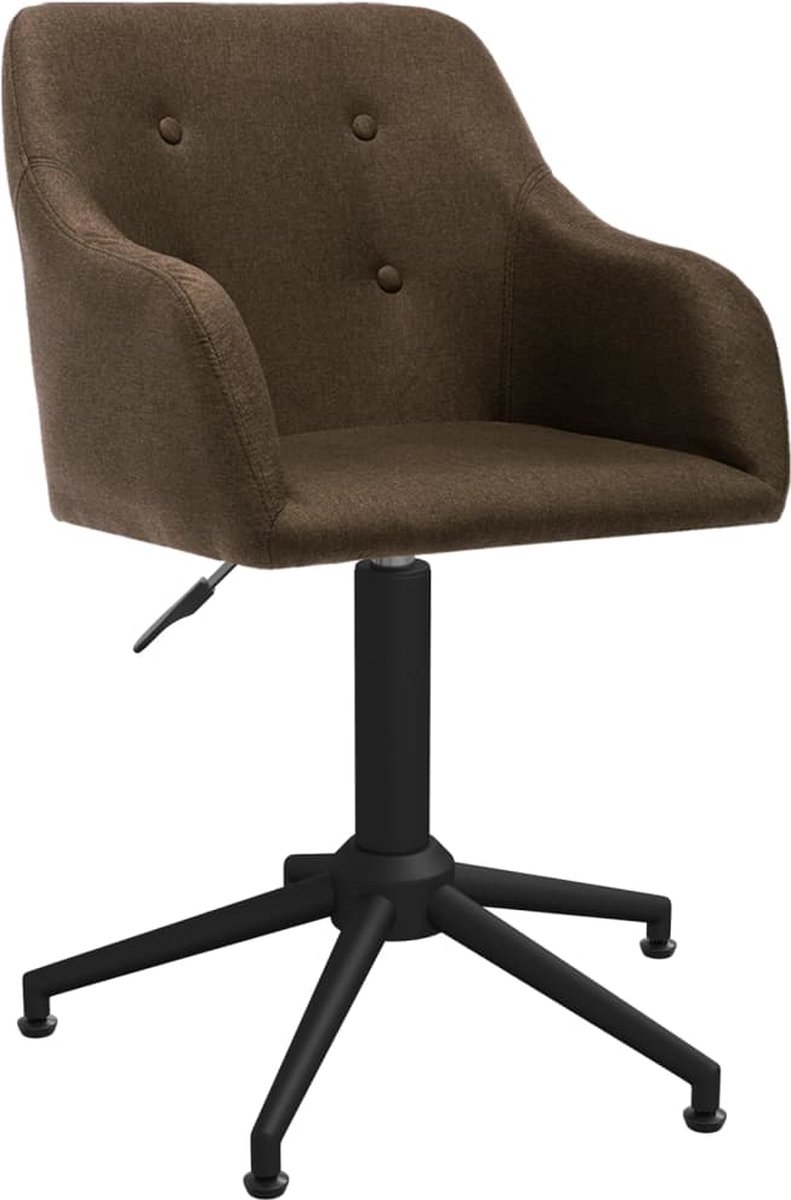 Prolenta Premium - Kantoorstoel draaibaar stof donkerbruin