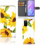 Hoesje geschikt voor Samsung Galaxy S20 Zonnebloemen