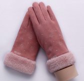 Hidzo Dames Handschoenen Roze Maat S/M