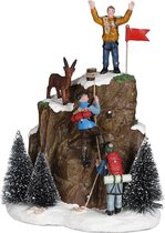 Luville - Mountain climbers - l15xb10,5xh20cm - Kersthuisjes & Kerstdorpen
