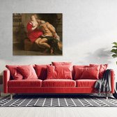 Wanddecoratie / Schilderij / Poster / Doek / Schilderstuk / Muurdecoratie / Fotokunst / Tafereel Cimon en Pero - Peter Paul Rubens gedrukt op Dibond
