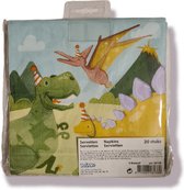 Papieren servetten – Dino- dinosaurus 20 stuks