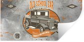 Stickers muraux - Film autocollant - Mancave - Voiture - Vintage - Affiche - 80x40 cm - Film adhésif - Stickers muraux muraux Chambre d'enfant - Papier peint autocollant - Papier peint autocollant - Film autocollant