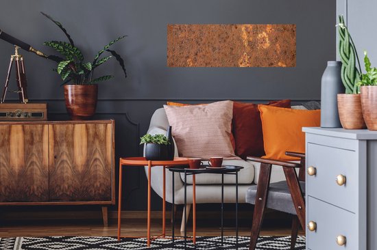 Stickers muraux - Sticker Foil - Marron - Oranje - Abstrait - Vintage - Rouille - Motif - 90x30 cm - Film Adhésif - Stickers muraux Muraux Chambre Enfant - Papier Peint Auto Adhésif