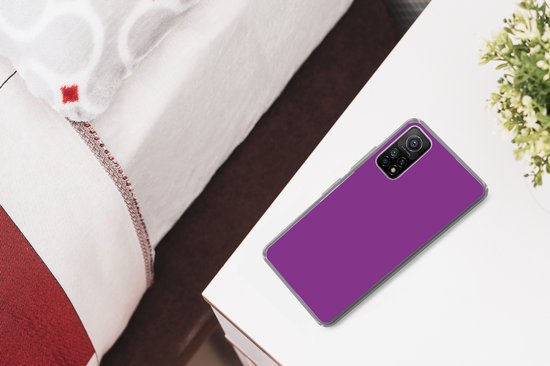 Xiaomi Mi 10T 5G - Violet - Couleurs - Design - Motif - Coque de téléphone en Siliconen