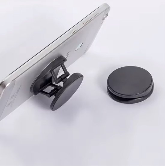 CHPN - Popsocket - Telefoonbutton - Telefoonknop - Makkelijk jouw telefoon vasthouden - Telefoongrip - Zwart - Universeel - Uitklapbare button voor achter op jouw telefoon