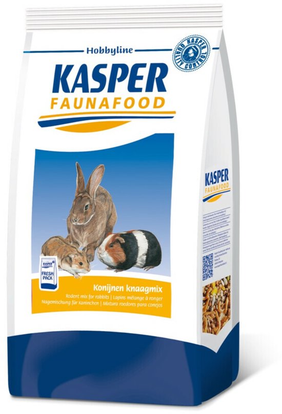 Kasper Faunafood Hobbyline Konijnen Knaagmix - Konijnenvoer - 3.5 kg