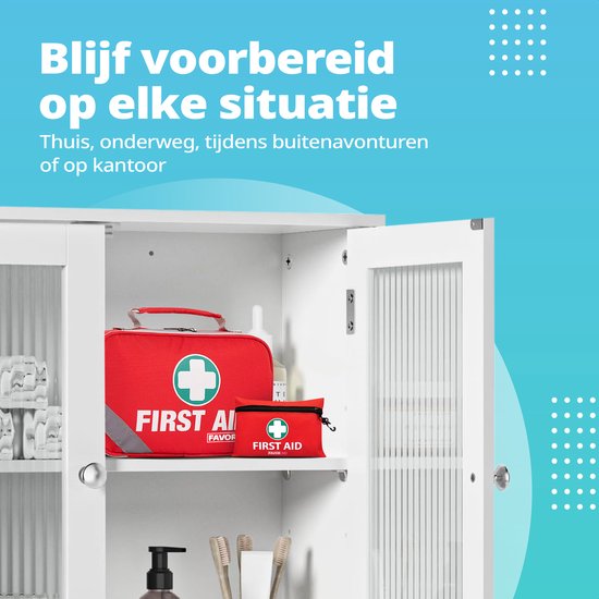 FavorAid 258-delige EHBO kit - ehbo koffer - verbanddoos - verband - noodpakket