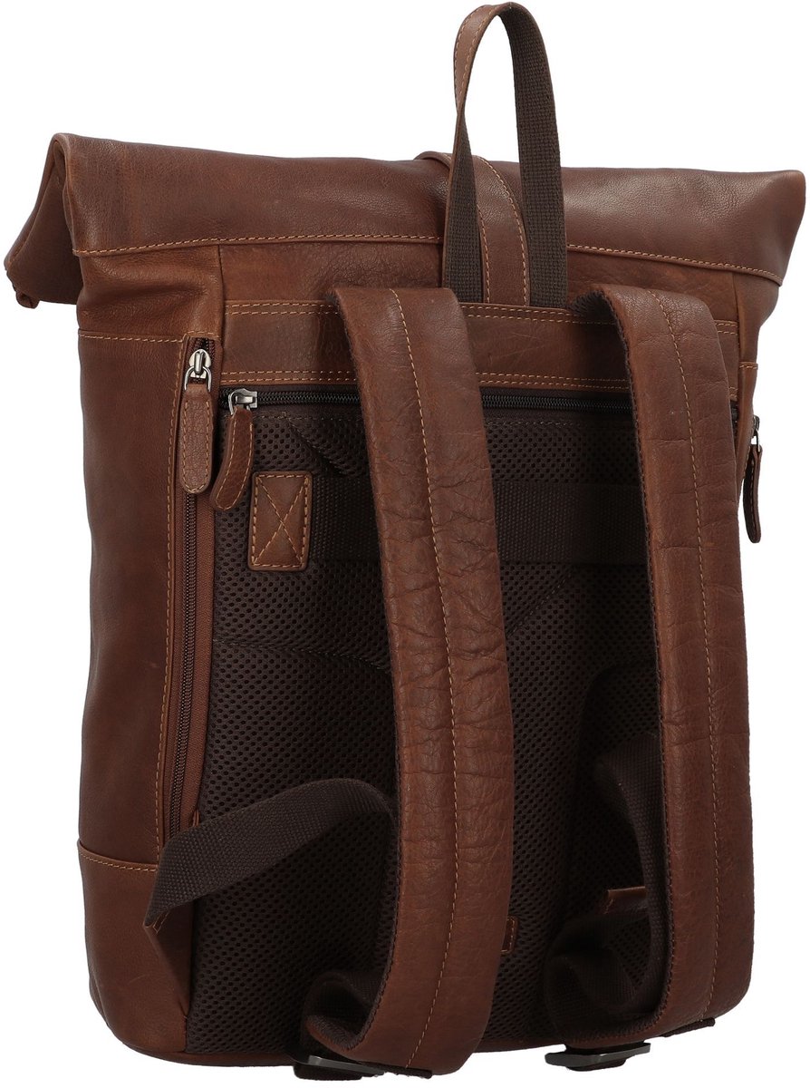 Jack Kinsky Porto Dagrugzak Leer 43 cm Laptop compartiment - 46cm (18,3 duim) - schwarz
