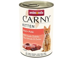 Carny Kitten 12x400g - Rund & Kalkoen