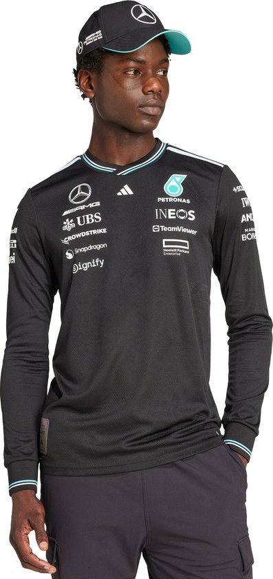 adidas Performance MAILLOT PILOTE MANCHES LONGUES AUTHENTIQUE MERCEDES - AMG PETRONAS FORMULA ONE TEAM - Hommes - Noir - XL