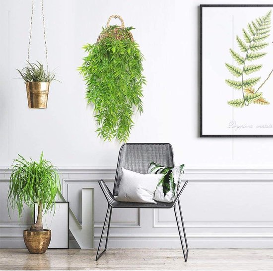 Macramé Plantenhanger Nep Hangende Plant Met Pot, Kunstmatige Plant Namaakwijnstokken Kunsthangende Plant Indoor Boho Groenery Tuin Balkon Interieurdecoratie 2 Stuks Macramé Plantenhanger Nep Hangende Plant Met Pot, Kunstmatige Plant Namaakwijnstokken Kunsthangende Plant Indoor Boho Groenery Tuin Balkon Interieurdecoratie 2 Stuks