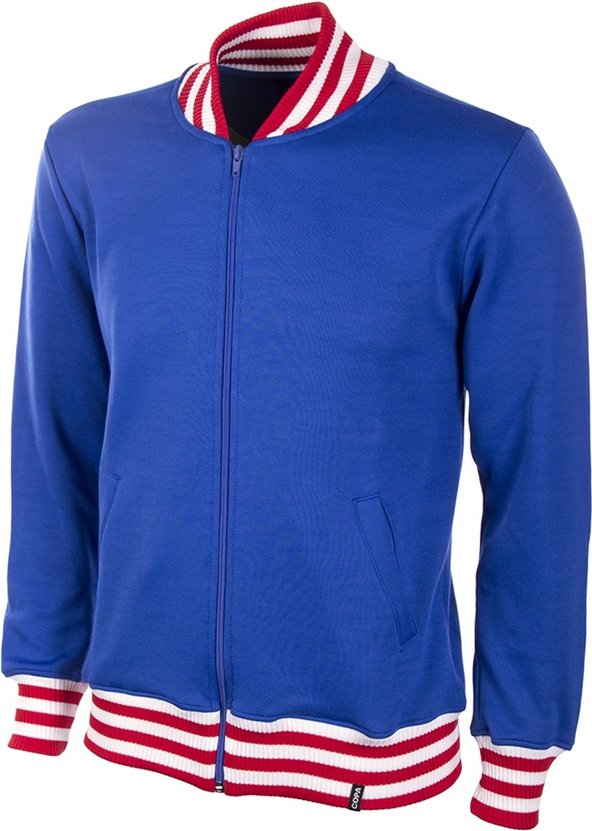 COPA - Engeland 1966 Retro Voetbalvest - Heren - Blauw - M